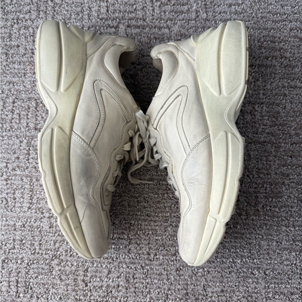 Gucci Rython Cream Sneakers - Picture 2 of 6